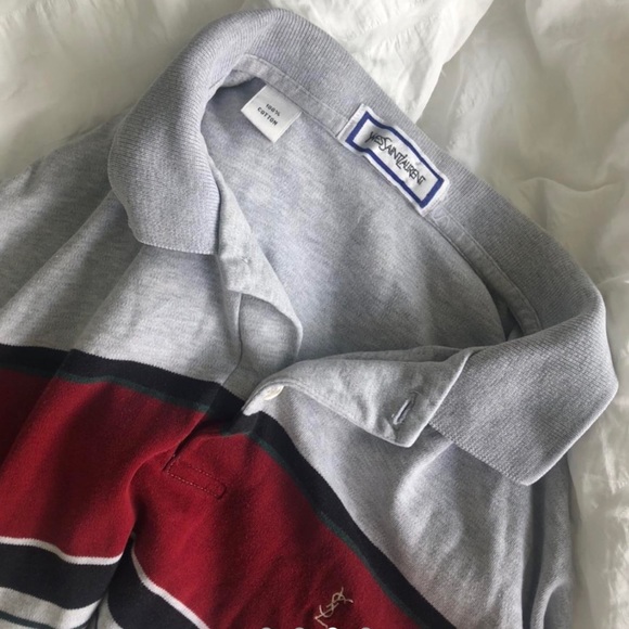 vintage YSL long sleeve polo shirt - Picture 1 of 4